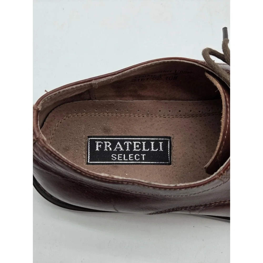 Fratelli Select Shoes Mens Size 10‎ Brown Leather Dress Oxford Square Toe